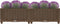 vidaXL - Plantenbak - verhoogd - 80x40x23 - cm - polypropyleen