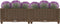 vidaXL - Plantenbak - verhoogd - 80x40x23 - cm - polypropyleen