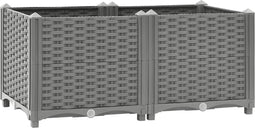 vidaXL - Plantenbak - verhoogd - 80x40x38 - cm - polypropeen