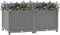 vidaXL - Plantenbak - verhoogd - 80x40x38 - cm - polypropeen