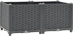 vidaXL - Plantenbak - verhoogd - 80x40x38 - cm - polypropyleen