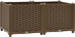vidaXL - Plantenbak - verhoogd - 80x40x38 - cm - polypropyleen
