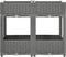 vidaXL - Plantenbak - verhoogd - 80x40x71 - cm - polypropeen
