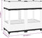 vidaXL - Plantenbak - verhoogd - 80x40x71 - cm - polypropeen