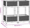 vidaXL - Plantenbak - verhoogd - 80x40x71 - cm - polypropyleen