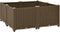 vidaXL - Plantenbak - verhoogd - 80x80x38 - cm - polypropyleen