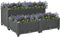 vidaXL - Plantenbak - verhoogd - 80x80x38 - cm - polypropyleen