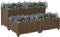 vidaXL - Plantenbak - verhoogd - 80x80x38 - cm - polypropyleen