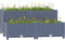 vidaXL - Plantenbak - verhoogd - 80x80x38 - cm - polypropyleen