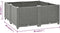 vidaXL - Plantenbak - verhoogd - 80x80x38 - cm - polypropyleen