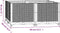 vidaXL - Plantenbak - verhoogd - 80x80x38 - cm - polypropyleen