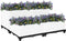 vidaXL - Plantenbak - verhoogd - 80x80x38 - cm - polypropyleen