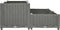 vidaXL - Plantenbak - verhoogd - 80x80x38 - cm - polypropyleen