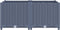vidaXL - Plantenbak - verhoogd - 80x80x38 - cm - polypropyleen