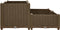 vidaXL - Plantenbak - verhoogd - 80x80x38 - cm - polypropyleen