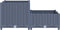 vidaXL - Plantenbak - verhoogd - 80x80x38 - cm - polypropyleen