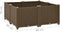 vidaXL - Plantenbak - verhoogd - 80x80x38 - cm - polypropyleen