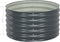 vidaXL - Plantenbak - verhoogd - 80x80x44 - cm - gegalvaniseerd - staal - grijs