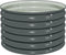 vidaXL - Plantenbak - verhoogd - 80x80x44 - cm - gegalvaniseerd - staal - grijs