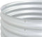 vidaXL - Plantenbak - verhoogd - 80x80x44 - cm - gegalvaniseerd - staal - zilver