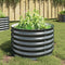 vidaXL - Plantenbak - verhoogd - 80x80x44 - cm - gegalvaniseerd - staal - grijs