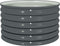 vidaXL - Plantenbak - verhoogd - 80x80x44 - cm - gegalvaniseerd - staal - grijs