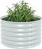 vidaXL - Plantenbak - verhoogd - 80x80x44 - cm - gegalvaniseerd - staal - zilver