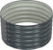 vidaXL - Plantenbak - verhoogd - 80x80x44 - cm - gegalvaniseerd - staal - grijs
