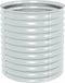 vidaXL - Plantenbak - verhoogd - 80x80x81 - cm - gegalvaniseerd - staal - zilver