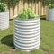 vidaXL - Plantenbak - verhoogd - 80x80x81 - cm - gegalvaniseerd - staal - zilver