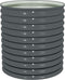 vidaXL - Plantenbak - verhoogd - 80x80x81 - cm - gegalvaniseerd - staal - grijs