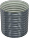 vidaXL - Plantenbak - verhoogd - 80x80x81 - cm - gegalvaniseerd - staal - grijs