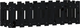 vidaXL - Plantenbak - verhoogd - hekontwerp - 100x30x30 - cm - grenenhout - zwart
