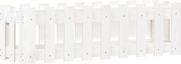 vidaXL - Plantenbak - verhoogd - hekontwerp - 100x30x30 - cm - grenenhout - wit
