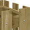 vidaXL - Plantenbak - verhoogd - hekontwerp - 100x30x30 - cm - geïmpregneerd - hout