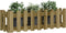 vidaXL - Plantenbak - verhoogd - hekontwerp - 100x30x30 - cm - geïmpregneerd - hout