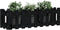 vidaXL - Plantenbak - verhoogd - hekontwerp - 100x30x30 - cm - grenenhout - zwart