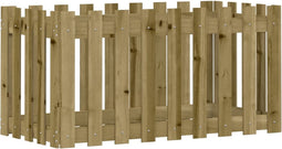 vidaXL - Plantenbak - verhoogd - hekontwerp - 100x50x50 - cm - geïmpregneerd - hout