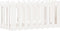 vidaXL - Plantenbak - verhoogd - hekontwerp - 100x50x50 - cm - grenenhout - wit