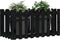 vidaXL - Plantenbak - verhoogd - hekontwerp - 100x50x50 - cm - grenenhout - zwart