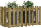 vidaXL - Plantenbak - verhoogd - hekontwerp - 100x50x50 - cm - geïmpregneerd - hout