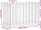 vidaXL - Plantenbak - verhoogd - hekontwerp - 100x50x70 - cm - massief - douglashout