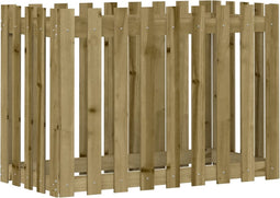 vidaXL - Plantenbak - verhoogd - hekontwerp - 100x50x70 - cm - geïmpregneerd - hout