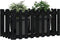 vidaXL - Plantenbak - verhoogd - hekontwerp - 100x50x70 - cm - grenenhout - zwart