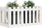 vidaXL - Plantenbak - verhoogd - hekontwerp - 100x50x70 - cm - grenenhout - wit