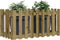 vidaXL - Plantenbak - verhoogd - hekontwerp - 100x50x70 - cm - geïmpregneerd - hout