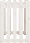 vidaXL - Plantenbak - verhoogd - hekontwerp - 100x50x70 - cm - grenenhout - wit