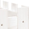 vidaXL - Plantenbak - verhoogd - hekontwerp - 100x50x70 - cm - grenenhout - wit