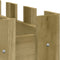 vidaXL - Plantenbak - verhoogd - hekontwerp - 100x50x70 - cm - geïmpregneerd - hout