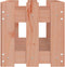 vidaXL - Plantenbak - verhoogd - hekontwerp - 150x30x30 - cm - massief - douglashout